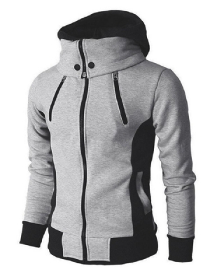 Pullover Dicker Farbblock Herren Hoodies