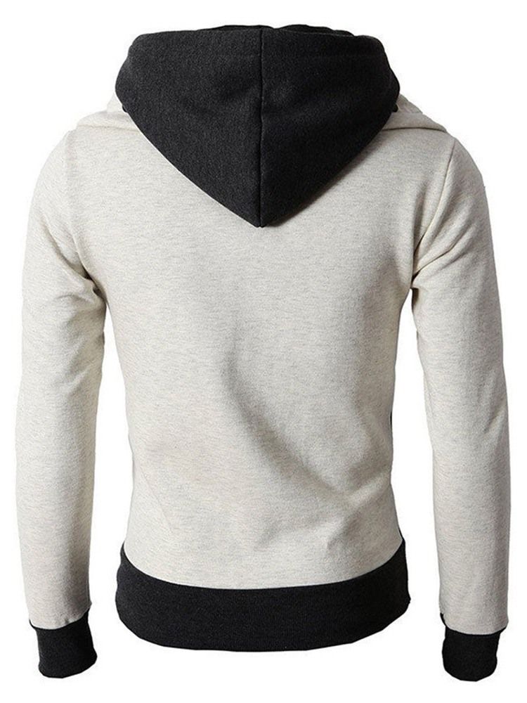 Pullover Dicker Farbblock Herren Hoodies