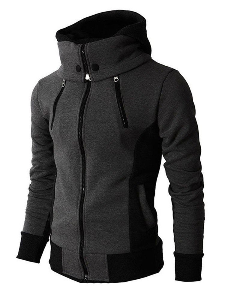 Pullover Dicker Farbblock Herren Hoodies