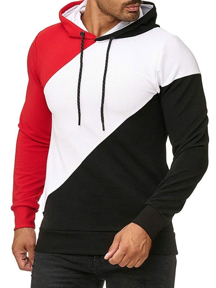 Pullover Fleece Plain Casual Herren Hoodies