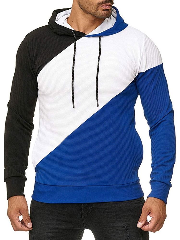 Pullover Fleece Plain Casual Herren Hoodies