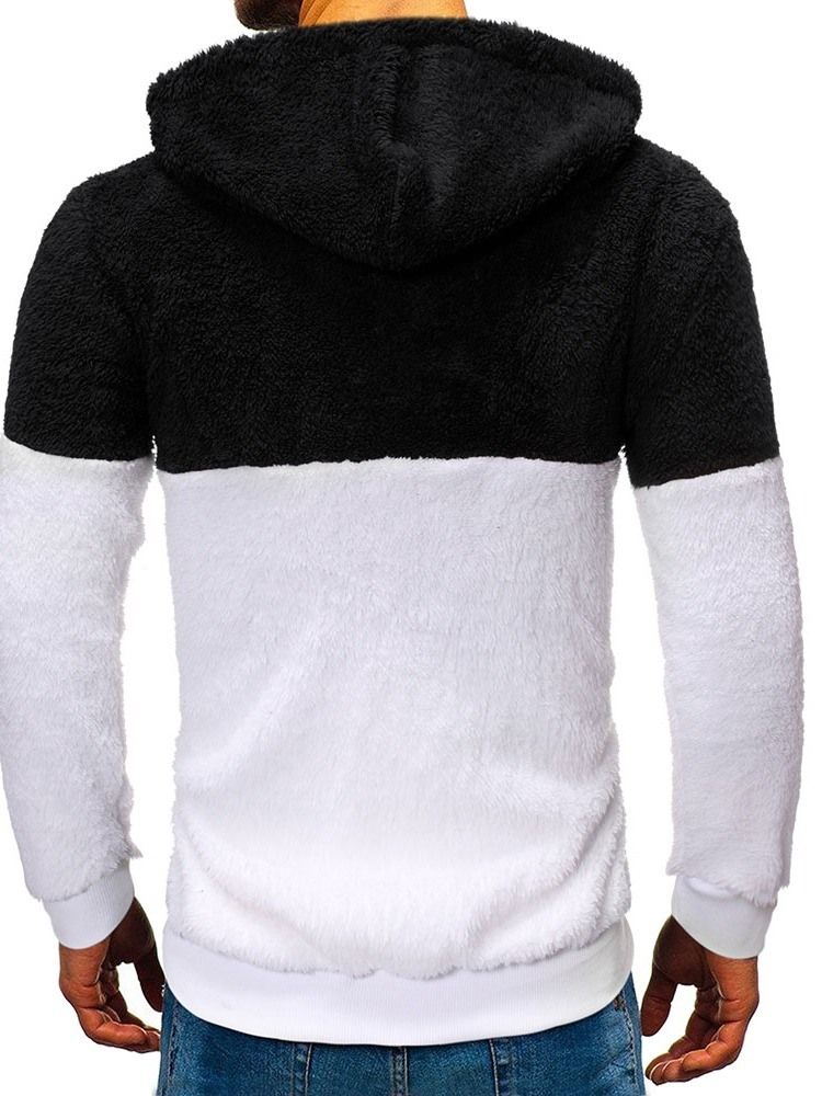 Pullover Pocket Fleece Casual Herren Hoodies