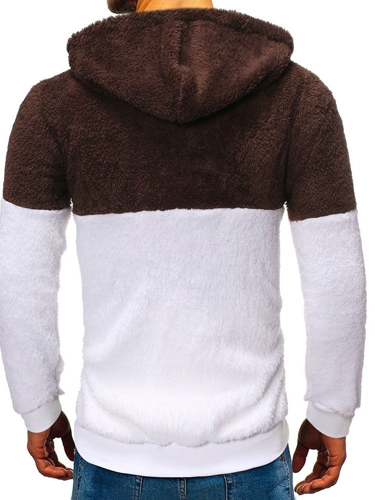 Pullover Pocket Fleece Casual Herren Hoodies