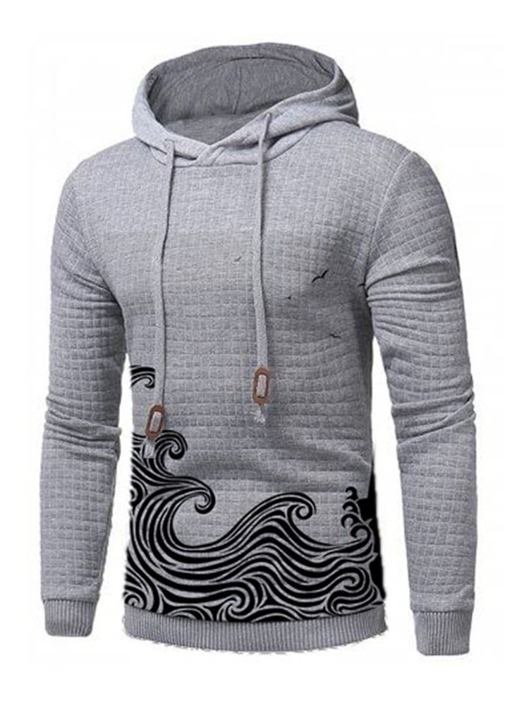 Pullover Print Herren Slim Hoodies