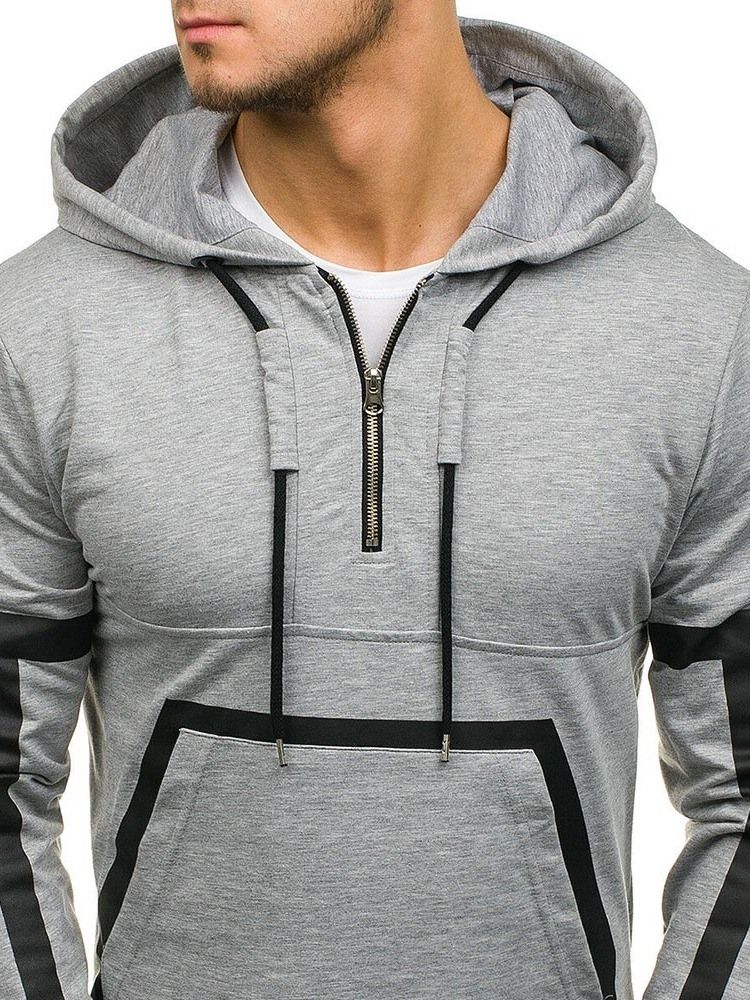 Pullover Regular Stripe Herren Casual Hoodies