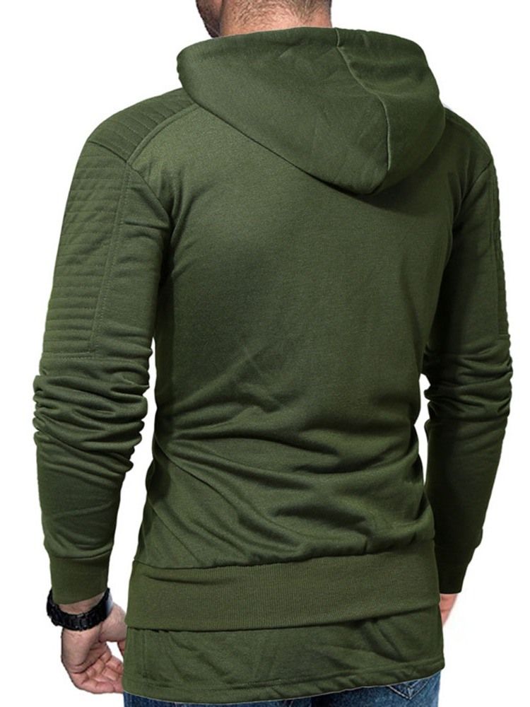 Pullover Zipper Plain Herren Hoodies