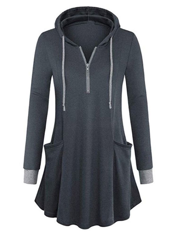 Regulärer Langärmliger Herbst-hoodie Für Damen