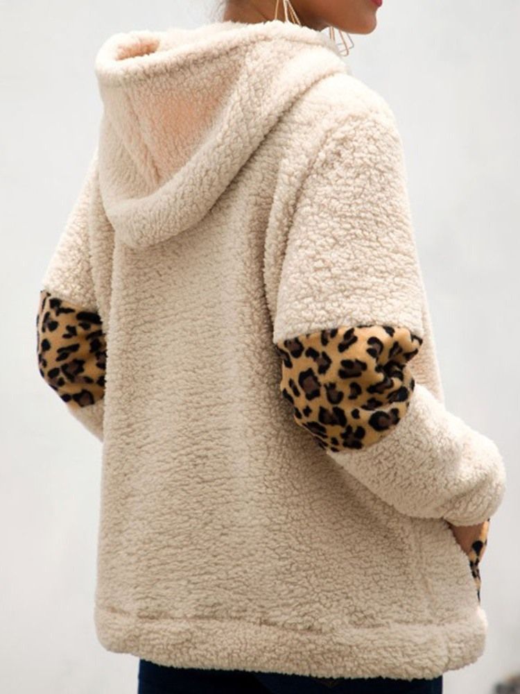 Regulärer Leoparden-kapuzenpullover Mit Kapuze Für Damen