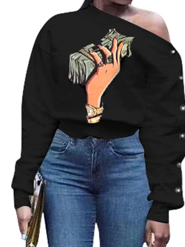 Standard Hoodie Mit Cartoon-print Für Frauen