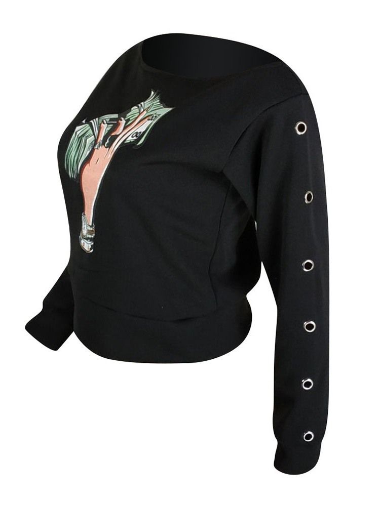 Standard Hoodie Mit Cartoon-print Für Frauen