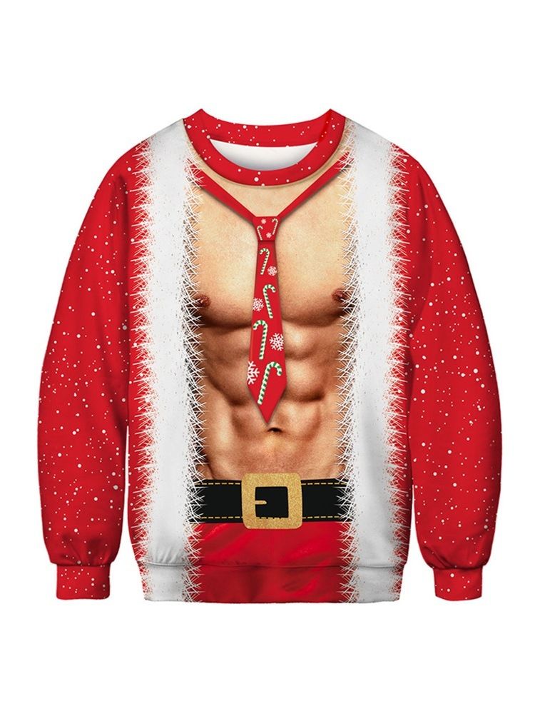 Ugly Christmas Pullover Lustiges 3d Print Herren Sweatshirt Men