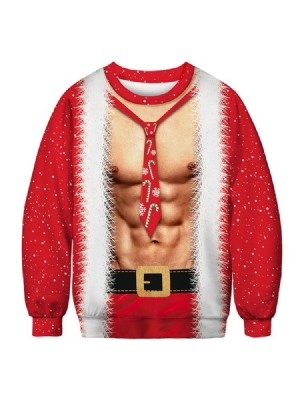 Ugly Christmas Pullover Lustiges 3d Print Herren Sweatshirt Men