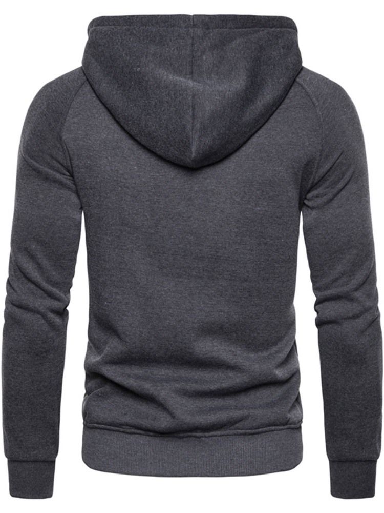 Zipper Plain Cardigan Herren Slim Hoodies