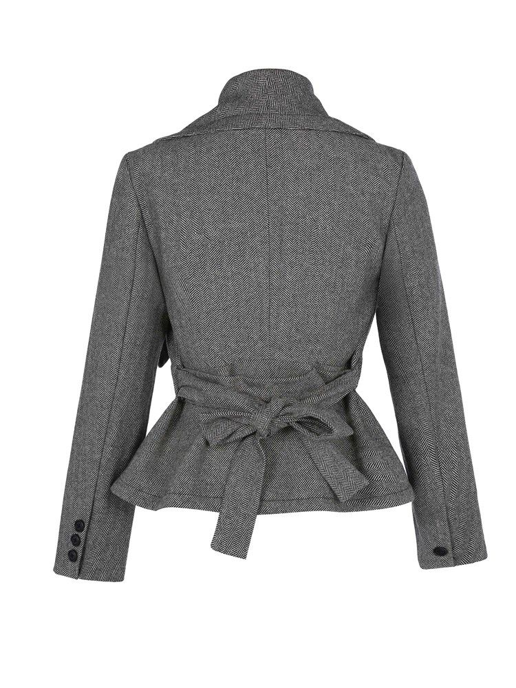 Damen-schnürjacke Mit Lockerem Revers