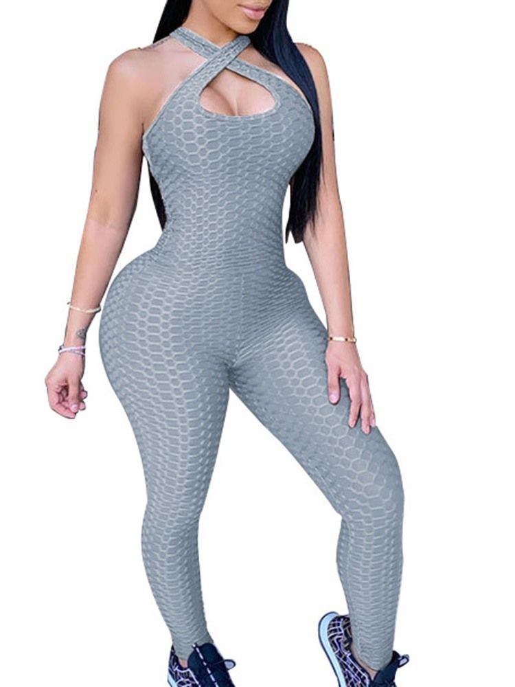 Rückenfreier Sexy Bleistifthosen In Voller Länge Mit Hoher Taille Damen-overall