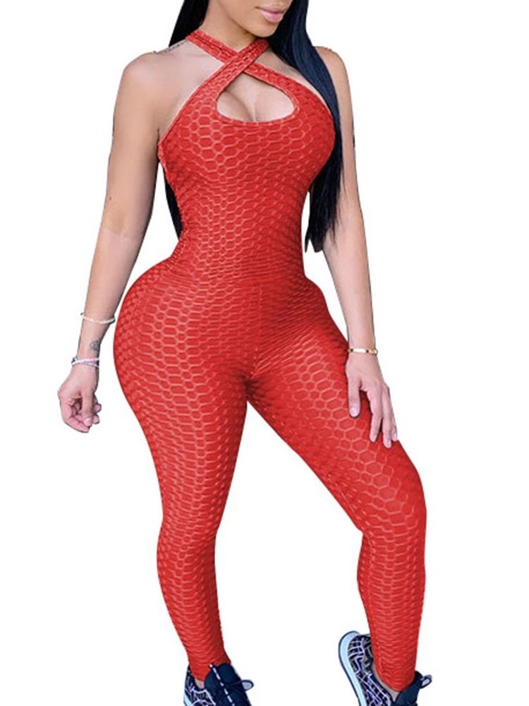 Rückenfreier Sexy Bleistifthosen In Voller Länge Mit Hoher Taille Damen-overall