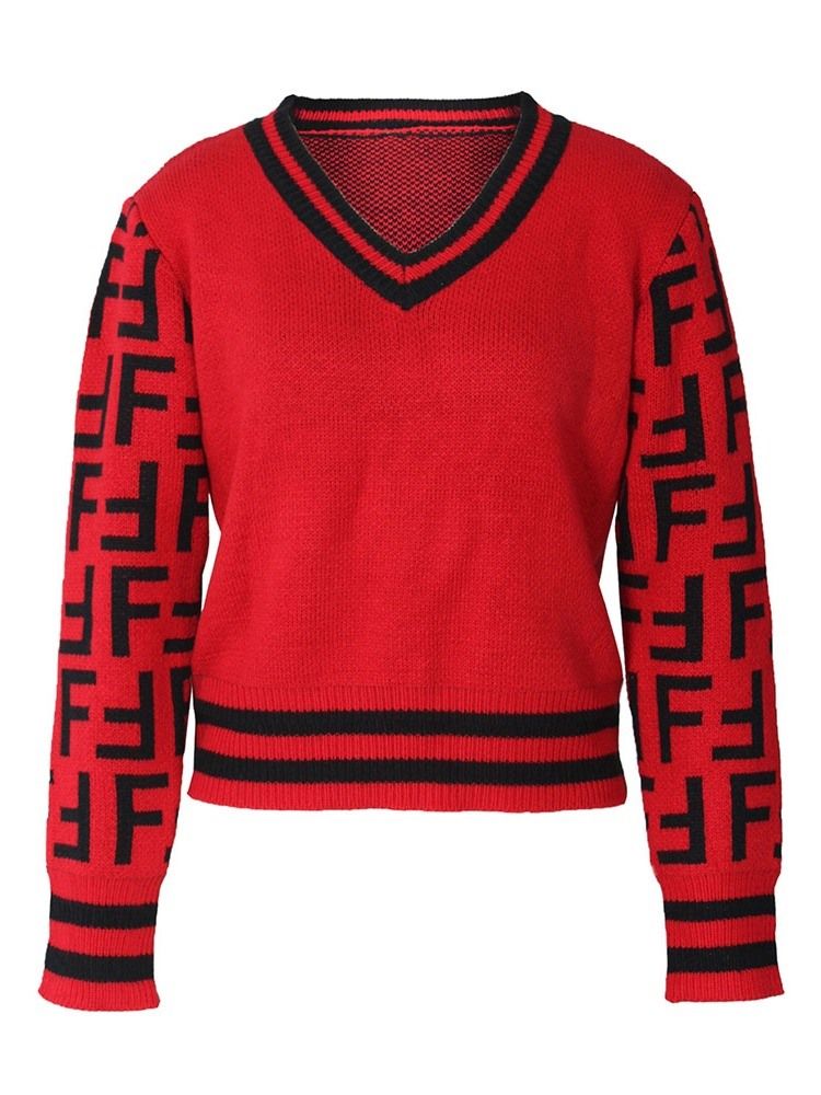 Regulärer African Fashion Pullover Mit V-ausschnitt Für Damen