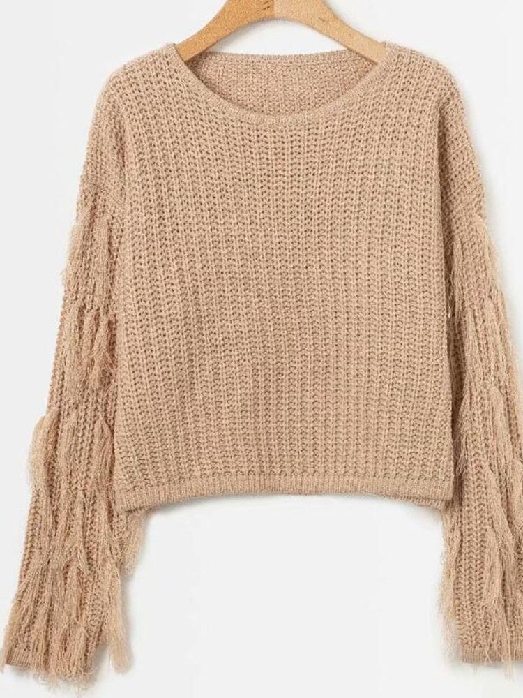 Regulärer Dicker Herbst-kurzpullover Für Damen