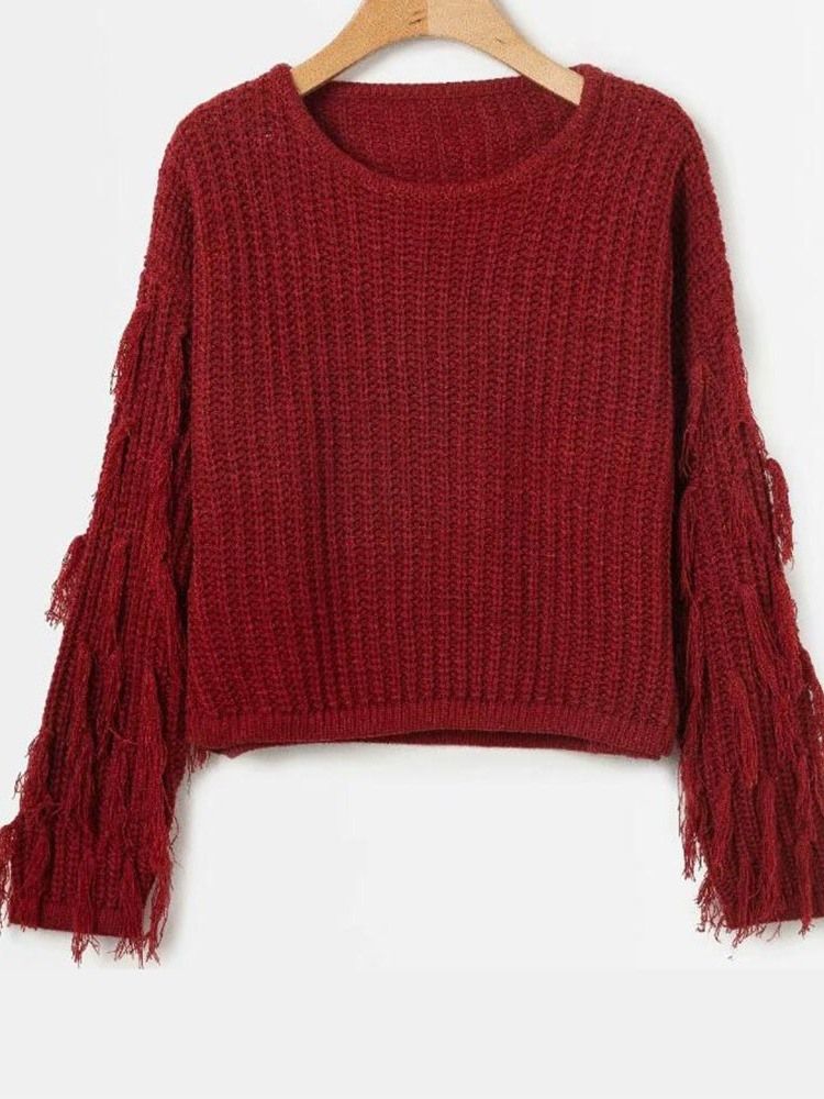 Regulärer Dicker Herbst-kurzpullover Für Damen