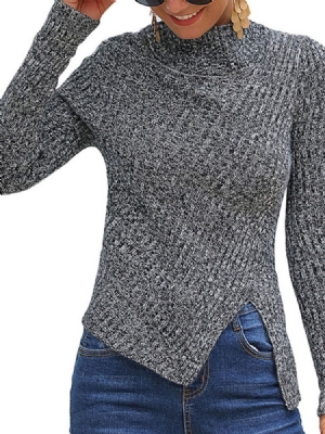 Regulärer Dünner Langarm-herbstpullover Für Damen