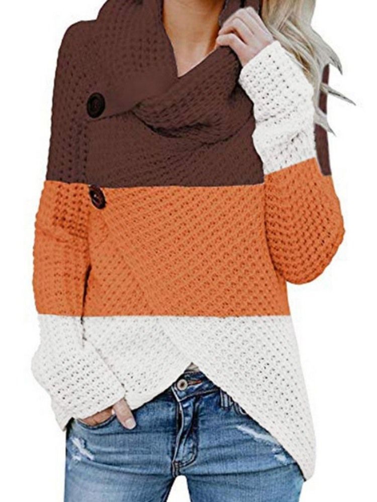 Regulärer Dünner Langarm-rollkragenpullover Für Damen