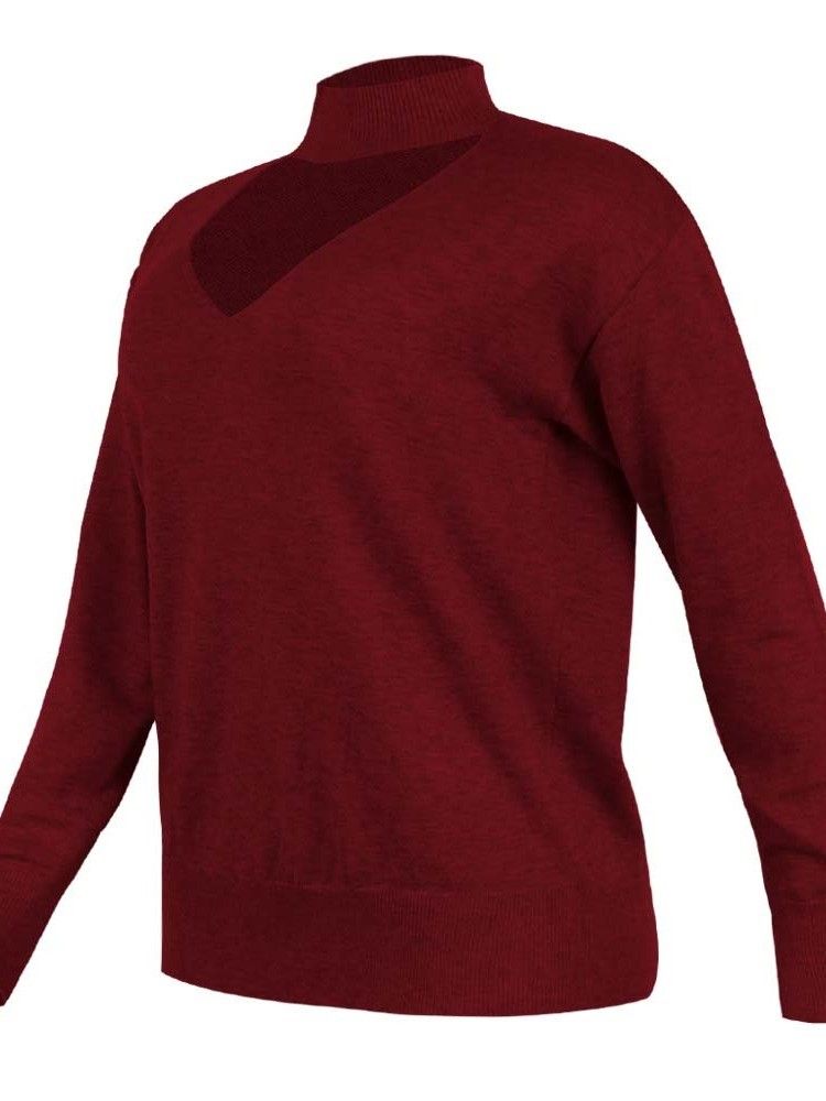 Weihnachts-weihnachts-v-ausschnitt Regular Langarm-pullover