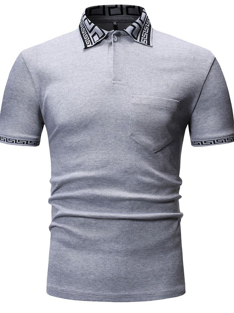 Lässiges Herren-poloshirt Mit Print