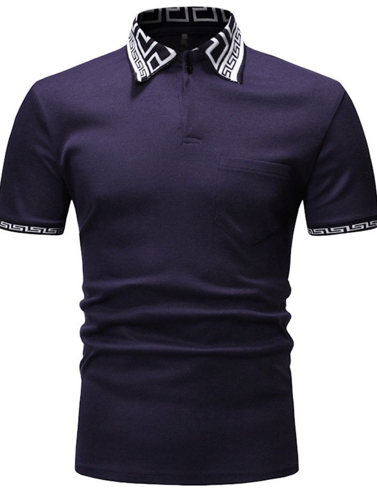 Lässiges Herren-poloshirt Mit Print