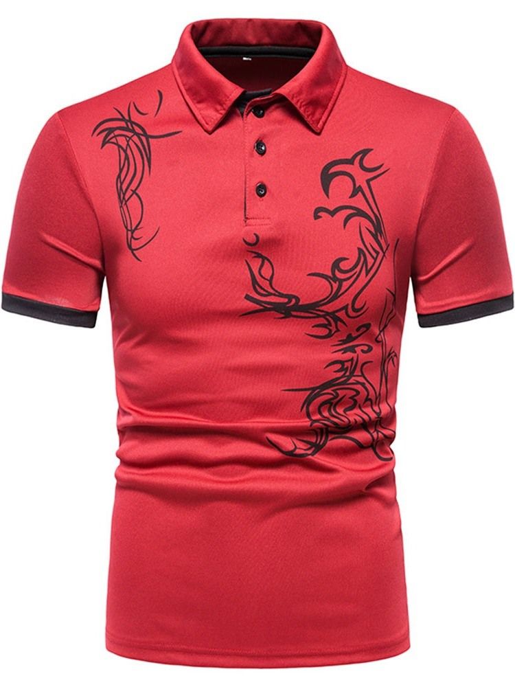 Polo-hals-sportknopf-herren-poloshirt