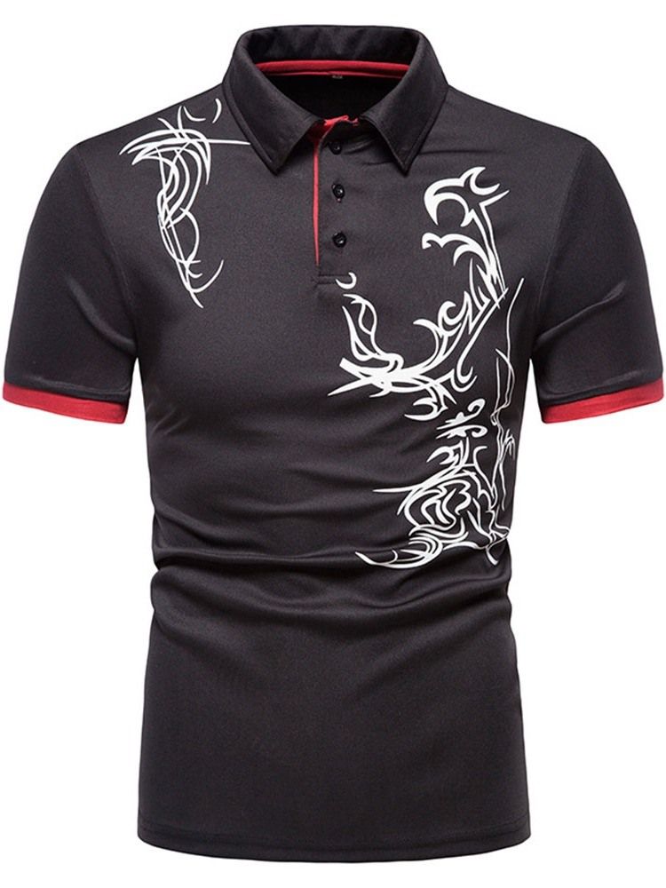 Polo-hals-sportknopf-herren-poloshirt