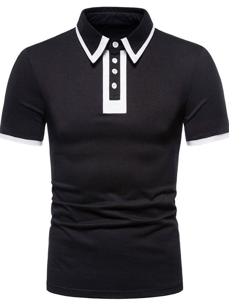 Revers Casual Button Herren Poloshirt