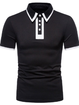 Revers Casual Button Herren Poloshirt