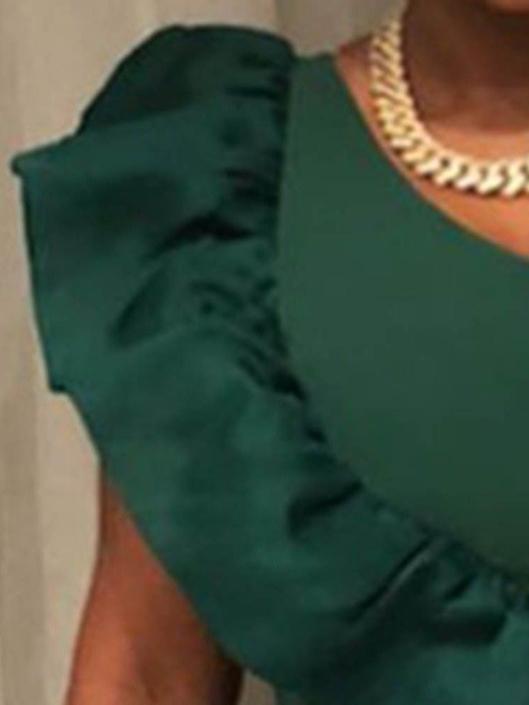 Ärmelloses Figurbetontes Figurbetontes Kleid Mit Schrägem Kragen Für Damen