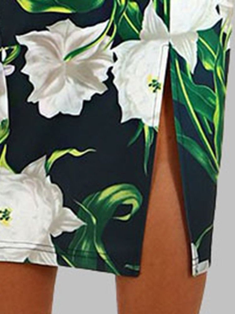 Ärmelloses Print-sommerkleid Für Damen