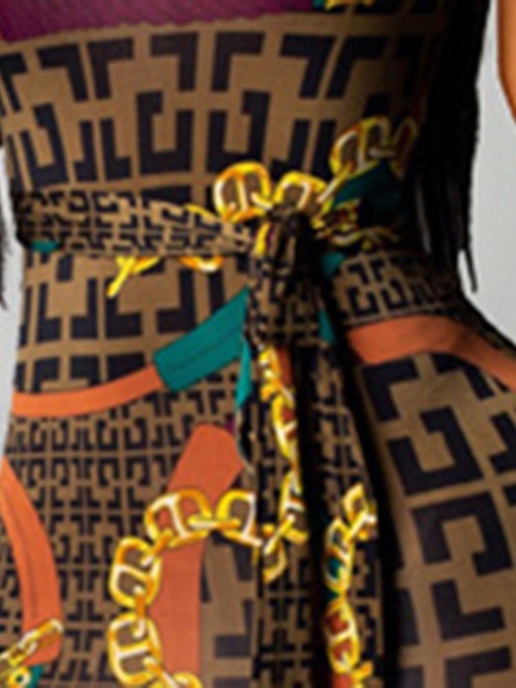 African Fashion Mid-waden Bleistift Geometrisches Kleid Für Damen