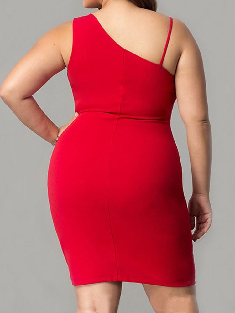 Damen Ärmelloses Ärmelloses Schlichtes Figurbetontes Kleid Mit Hoher Taille Und Hoher Taille