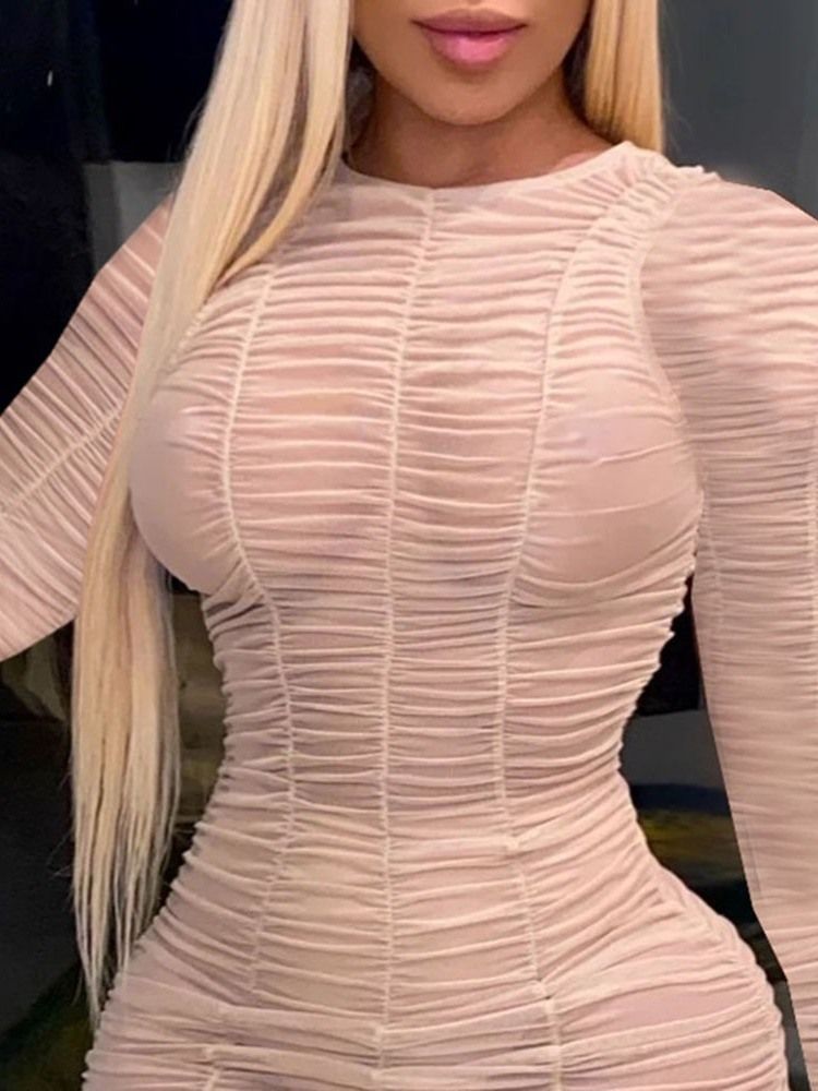 Damen Langarm Über Dem Knie Split Date Night Bodycon Kleid Zum Ausgehen