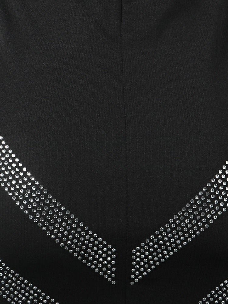 Über Dem Knie Diamant Langarm Pullover Party Cocktail Damenkleid