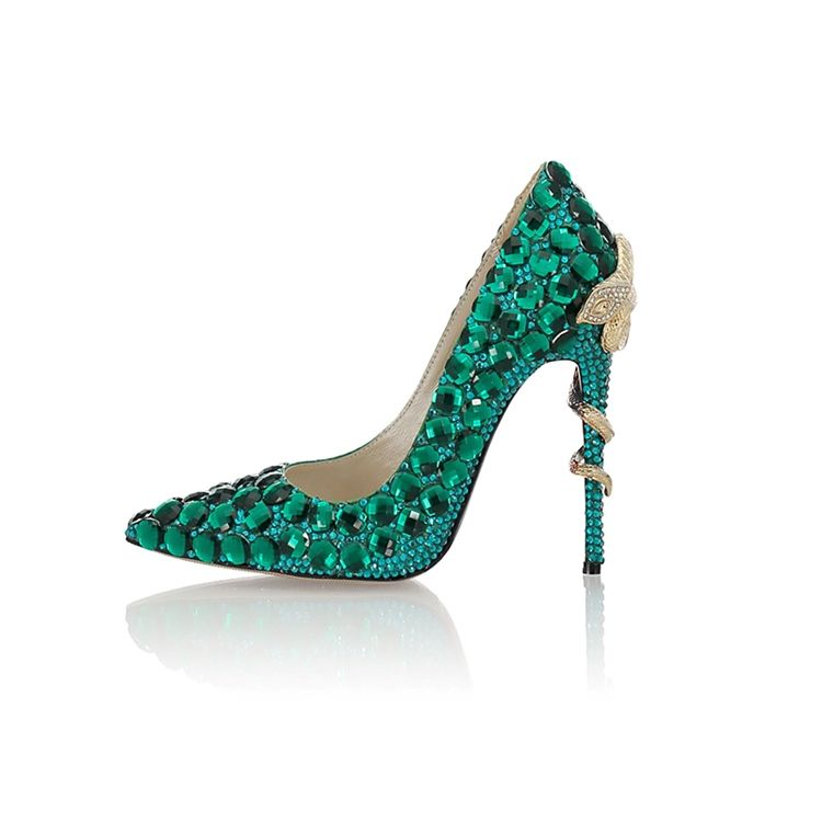 Rhinestone Slip-on Stiletto Heel Damen Ballschuhe